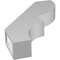 Ekena Millwork 3-in. W x 16-in. D x 22-in. H Ridgewood Architectural Grade PVC Knee Brace BRCP03X16X22RID - alternate 2